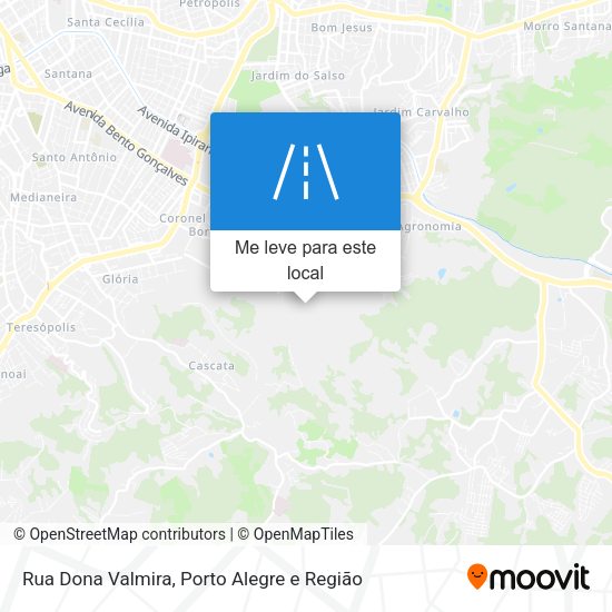 Rua Dona Valmira mapa