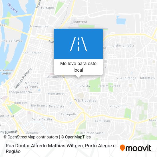 Rua Doutor Alfredo Mathias Wiltgen mapa