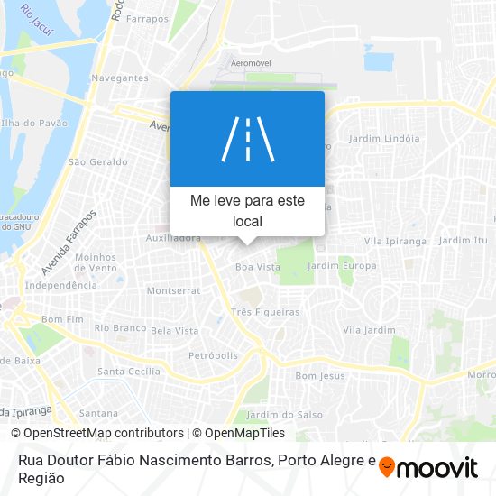 Rua Doutor Fábio Nascimento Barros mapa