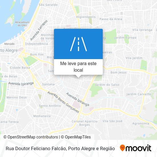 Rua Doutor Feliciano Falcão mapa