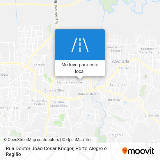Rua Doutor João César Krieger mapa