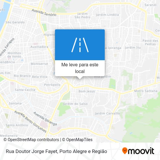 Rua Doutor Jorge Fayet mapa