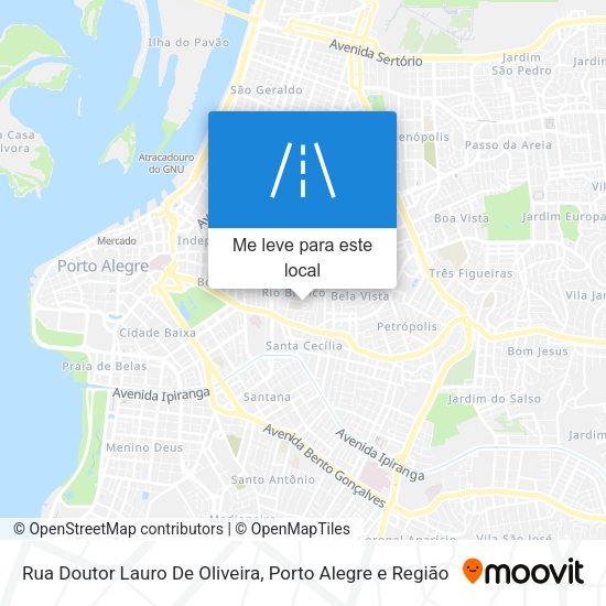 Rua Doutor Lauro De Oliveira mapa