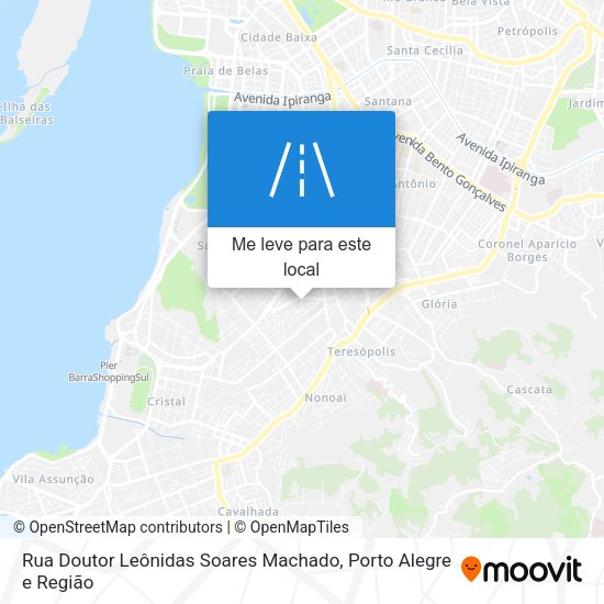 Rua Doutor Leônidas Soares Machado mapa