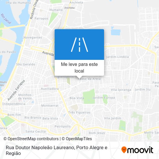 Rua Doutor Napoleão Laureano mapa