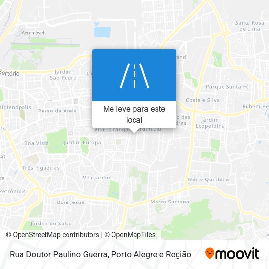 Rua Doutor Paulino Guerra mapa