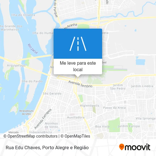 Rua Edu Chaves mapa