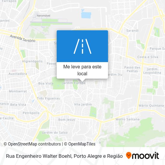 Rua Engenheiro Walter Boehl mapa