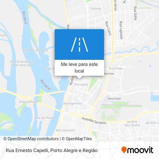 Rua Ernesto Capelli mapa