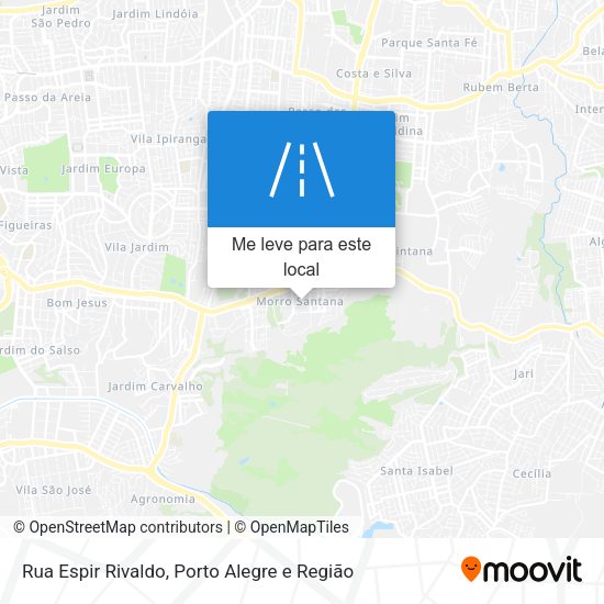 Rua Espir Rivaldo mapa