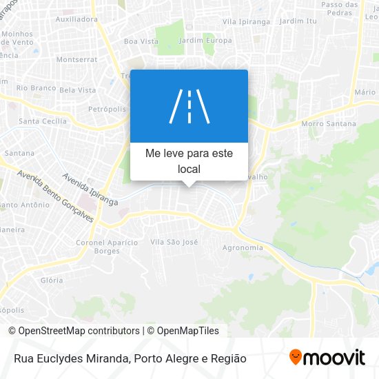 Rua Euclydes Miranda mapa