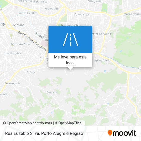 Rua Euzebio Silva mapa