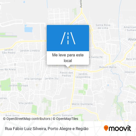 Rua Fábio Luiz Silveira mapa