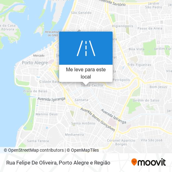 Rua Felipe De Oliveira mapa