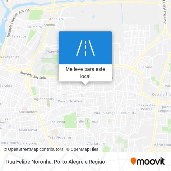 Rua Felipe Noronha mapa