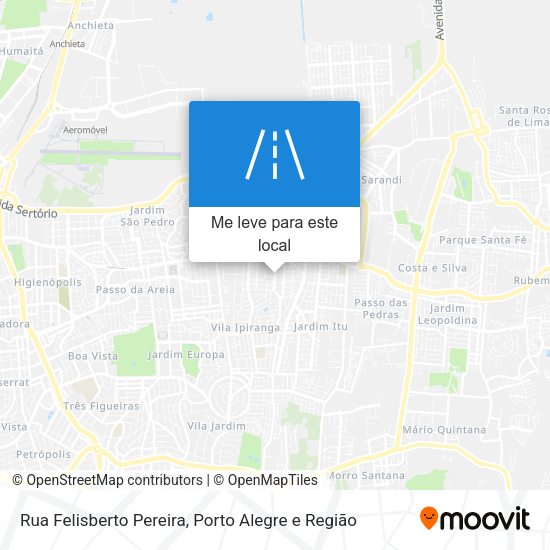 Rua Felisberto Pereira mapa