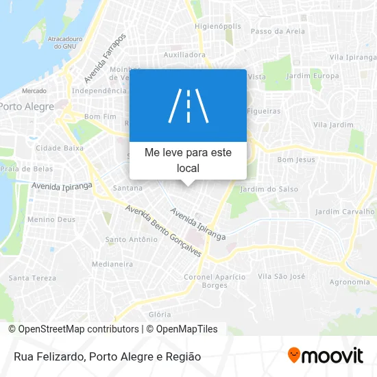 Rua Felizardo mapa