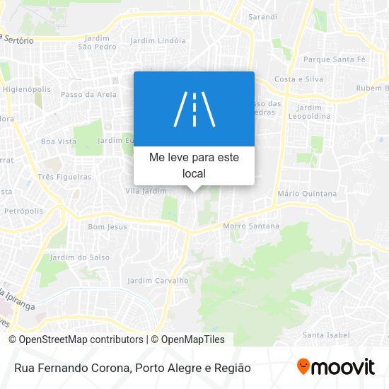 Rua Fernando Corona mapa