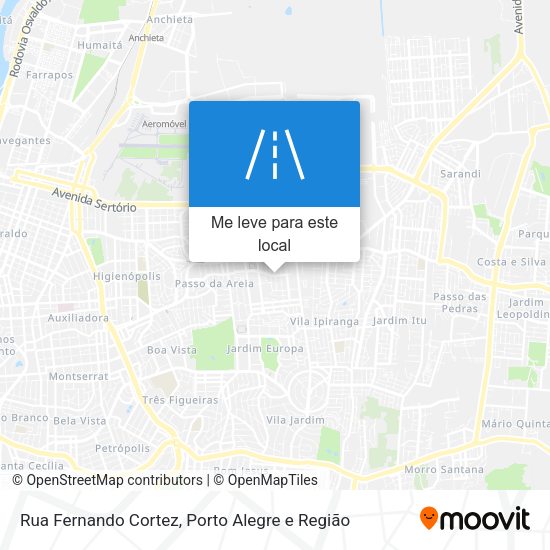 Rua Fernando Cortez mapa