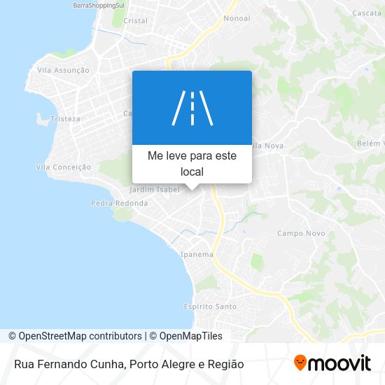 Rua Fernando Cunha mapa