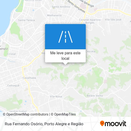 Rua Fernando Osório mapa