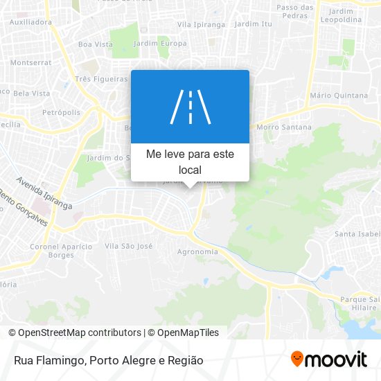 Rua Flamingo mapa