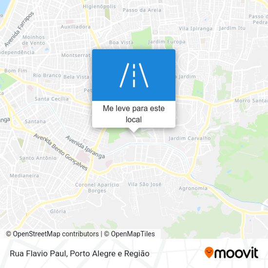 Rua Flavio Paul mapa