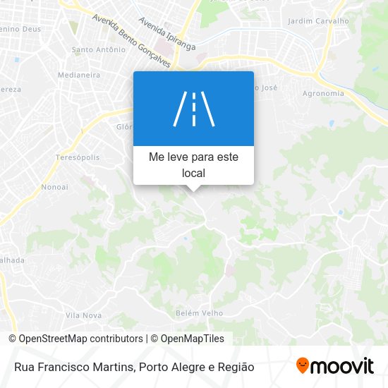 Rua Francisco Martins mapa