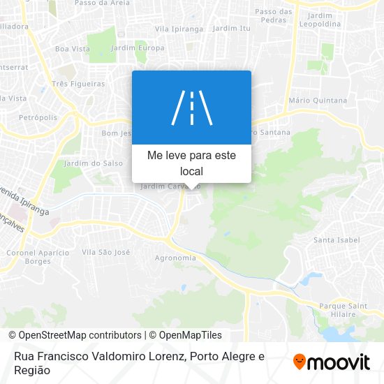 Rua Francisco Valdomiro Lorenz mapa