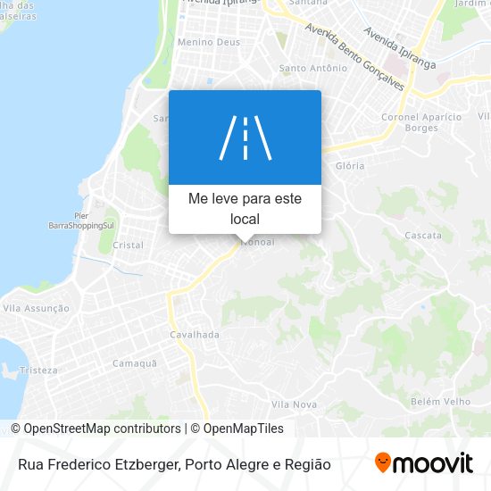 Rua Frederico Etzberger mapa