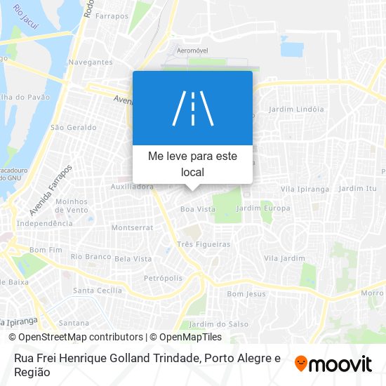 Rua Frei Henrique Golland Trindade mapa