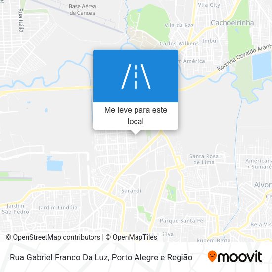 Rua Gabriel Franco Da Luz mapa
