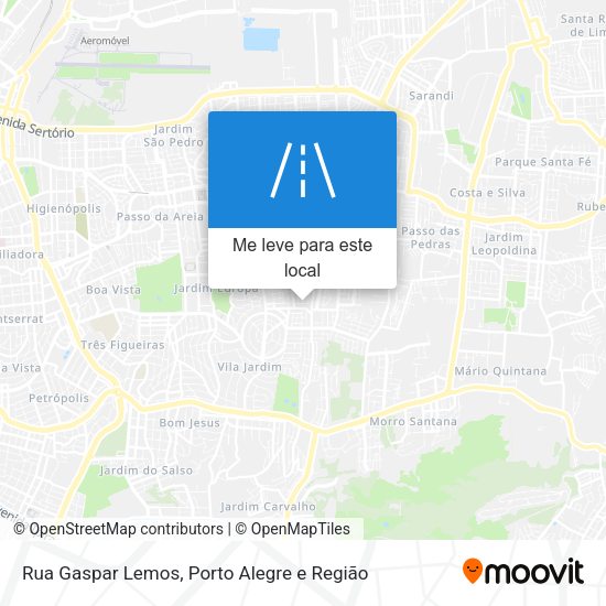 Rua Gaspar Lemos mapa
