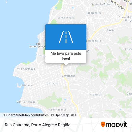 Rua Gaurama mapa