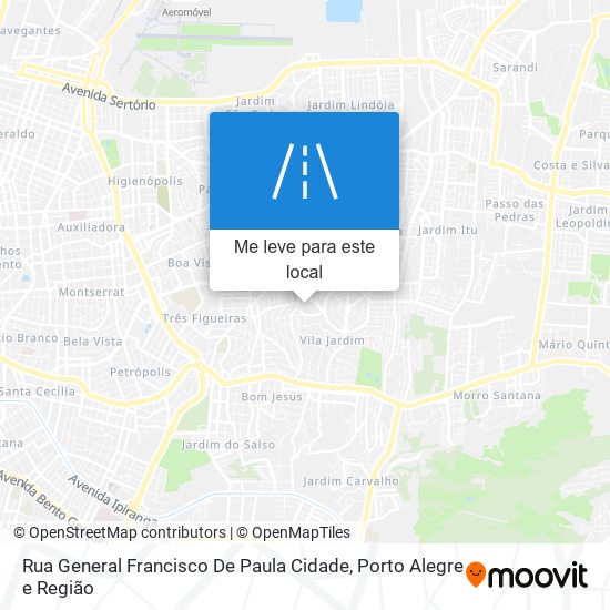 Rua General Francisco De Paula Cidade mapa
