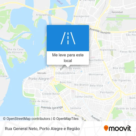 Rua General Neto mapa