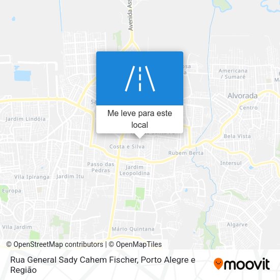Rua General Sady Cahem Fischer mapa
