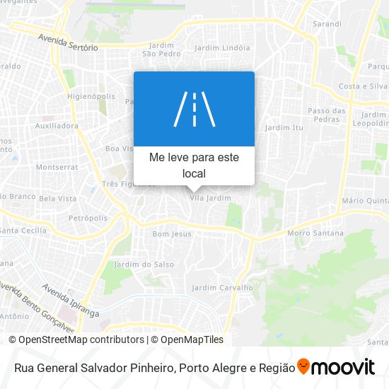 Rua General Salvador Pinheiro mapa