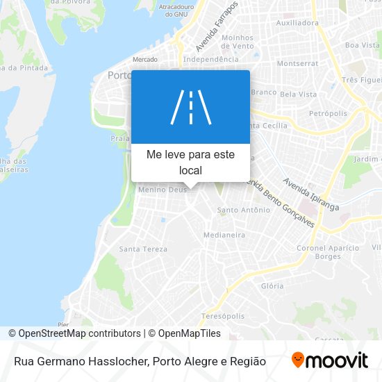 Rua Germano Hasslocher mapa