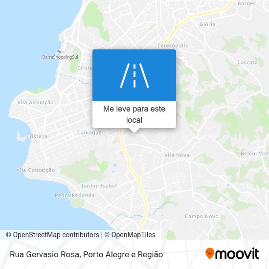 Rua Gervasio Rosa mapa