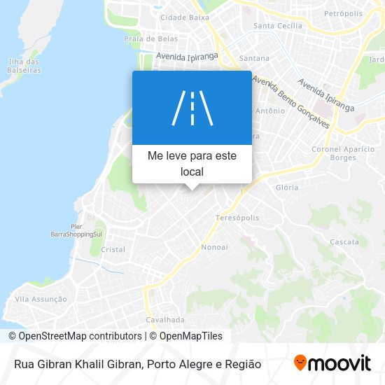 Rua Gibran Khalil Gibran mapa