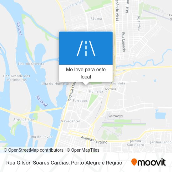 Rua Gilson Soares Cardias mapa