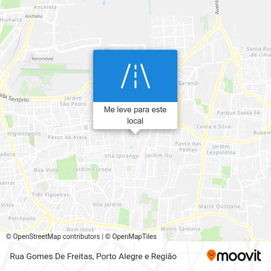 Rua Gomes De Freitas mapa