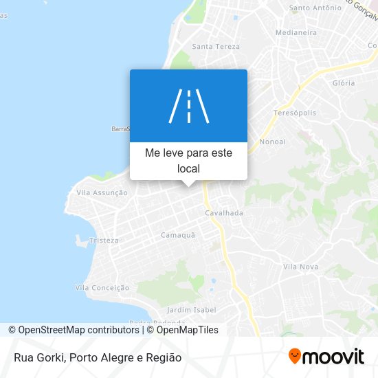 Rua Gorki mapa