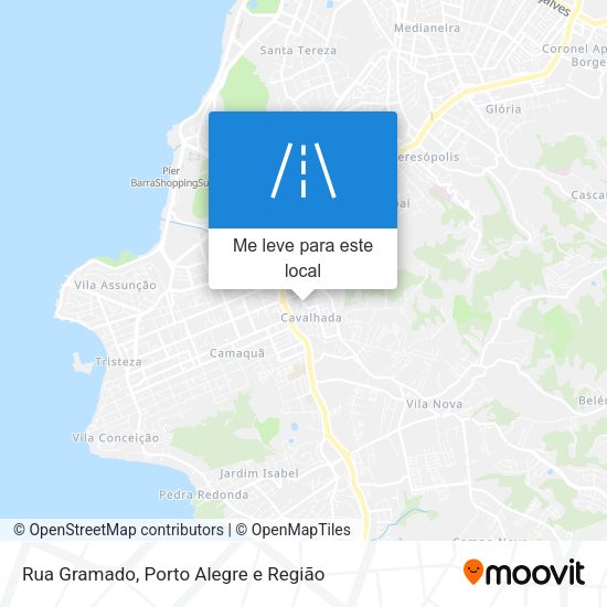 Rua Gramado mapa