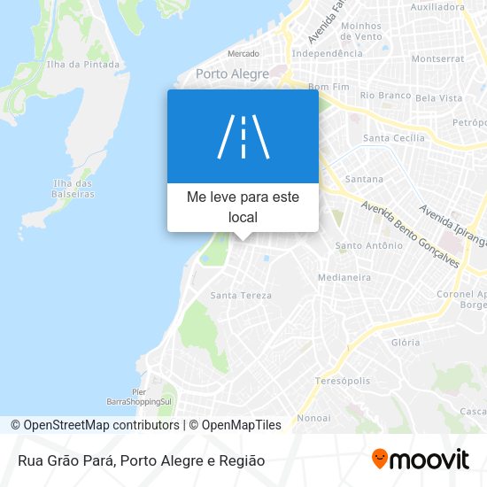 Rua Grão Pará mapa