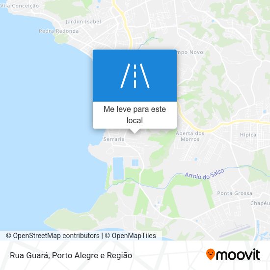 Rua Guará mapa