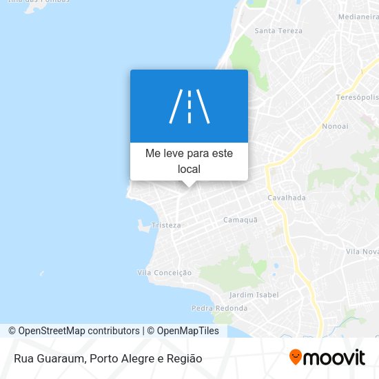 Rua Guaraum mapa