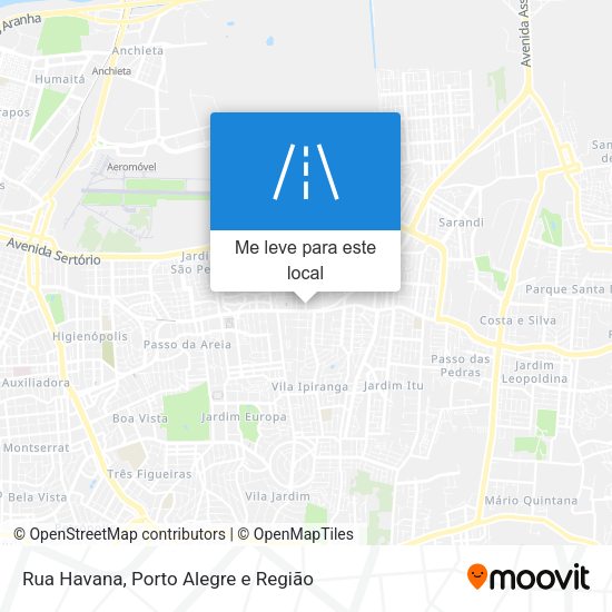 Rua Havana mapa