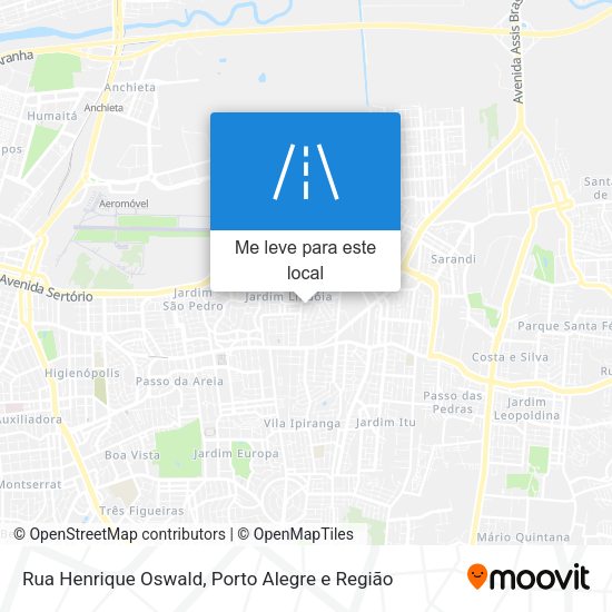 Rua Henrique Oswald mapa